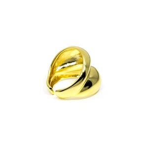 Adjustable Minimalist Gold Plated Geometric Ring