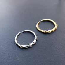Load image into Gallery viewer, Adjustable Gold Plated Sterling Silver Minimalistic Stackable Petite Ring
