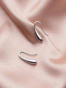 Minimalist Silver Teardrop Earrings